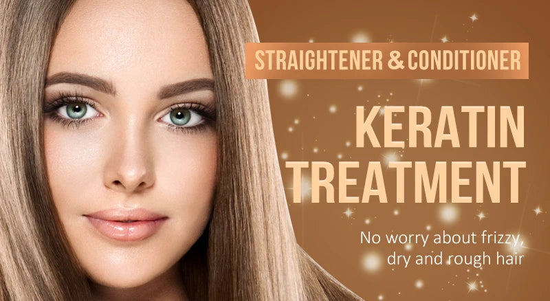 PURC Brazilian Keratin Purifying Shampoo Set Smoothing Straightening Keratin Hair Treatment Repair Curly Hair Care Products