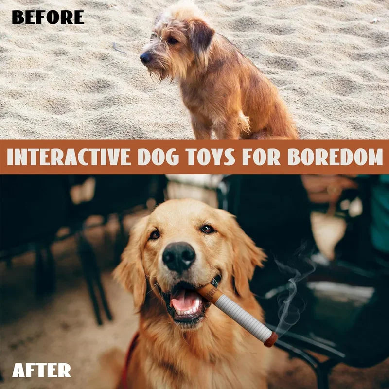 Funny Interactive Plush Dog Toys Creatives Cigarette Design Giggling Chewing Toy for Dog The Perfect Pet Gift for Plays Dogs Toy
