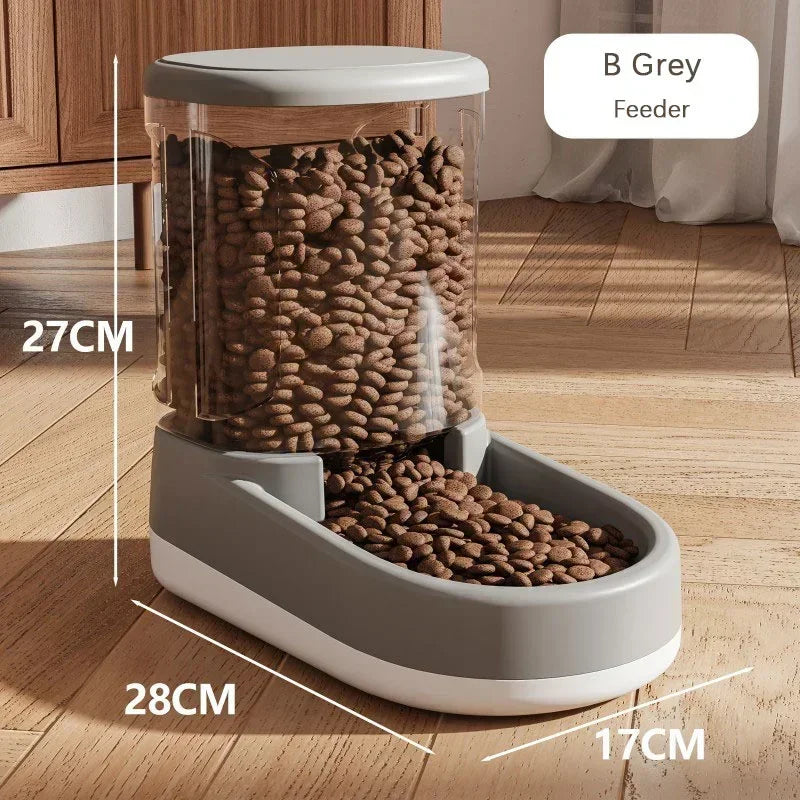 Portable Automatic Pet Feeder & Water Dispenser, Safe Plastic, Large Capacity for Cat/Dog Food, Best - Selling Pet Supply