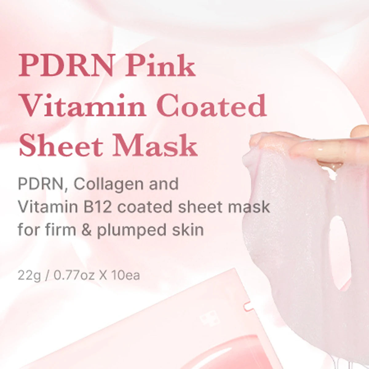 medicube Salmon DNA PDRN Pink Vita Coating Sheet Mask 10ea,Basic Moisture,Hydrogel Sheet Technology,K-Beauty,Korean Makeup