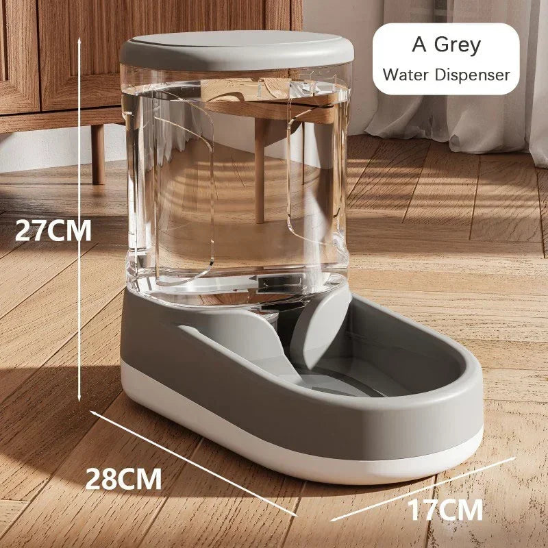 Portable Automatic Pet Feeder & Water Dispenser, Safe Plastic, Large Capacity for Cat/Dog Food, Best - Selling Pet Supply