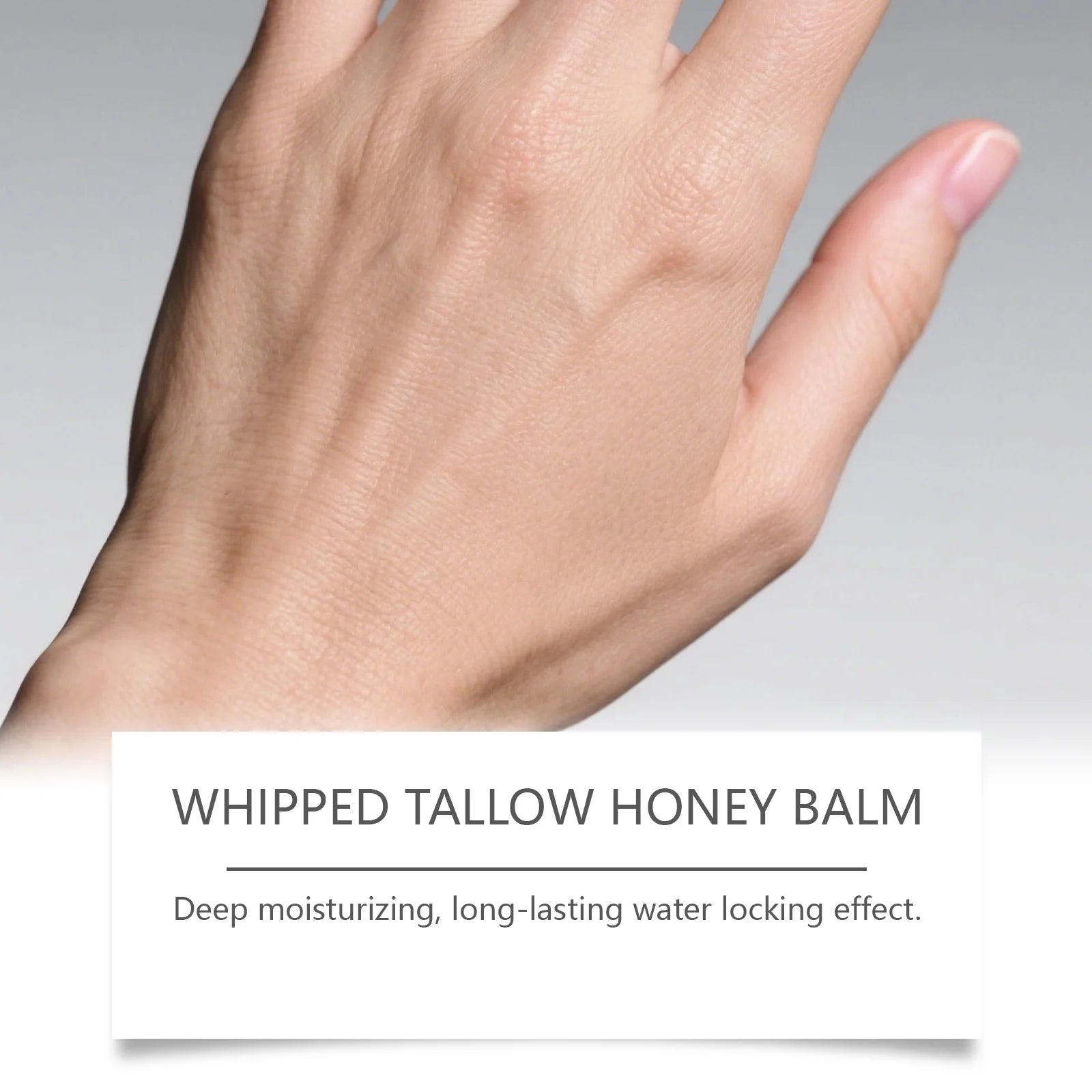 Ghk-Cu Beef Tallow Honey Balm Repair Dry Skin Deep Hydration Nourish Non-Greasy Brightening Even Skin Whipped Tallow Honey Cream