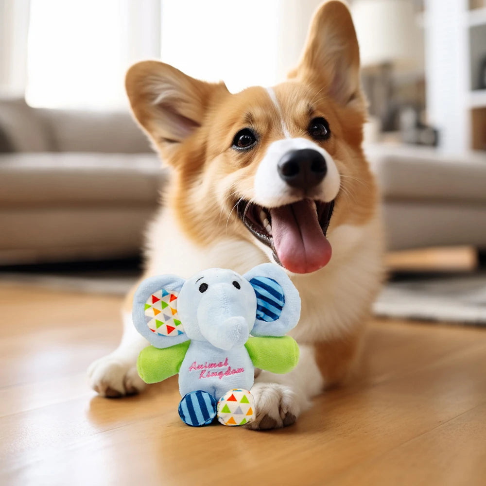 Dog Toys Puppy Toys Cute Squeaky with Crinkle Paper Stuffed Plush Animal Dog Toys for Small Medium Large Dogs