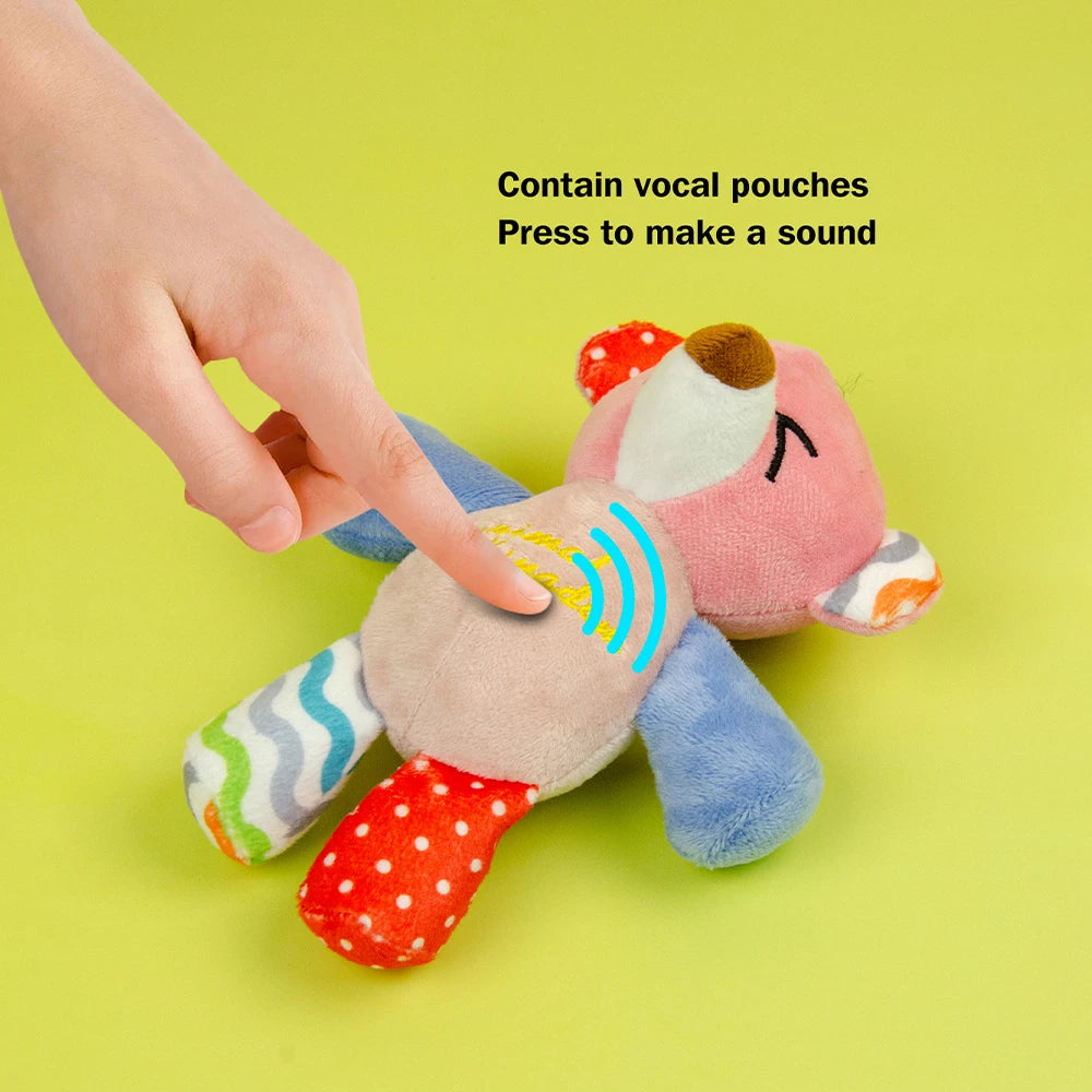 Dog Toys Puppy Toys Cute Squeaky with Crinkle Paper Stuffed Plush Animal Dog Toys for Small Medium Large Dogs