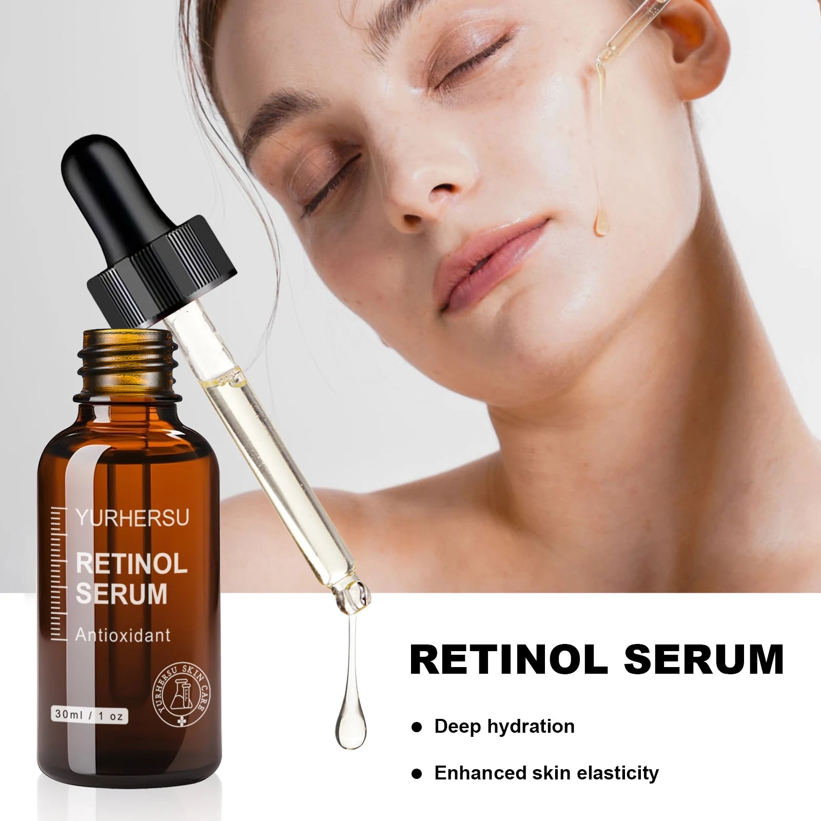 Professional Retinol 3.0 Serum, 30ml, Pure & Potent Formula for Face & Neck,Acne, Stretch Marks