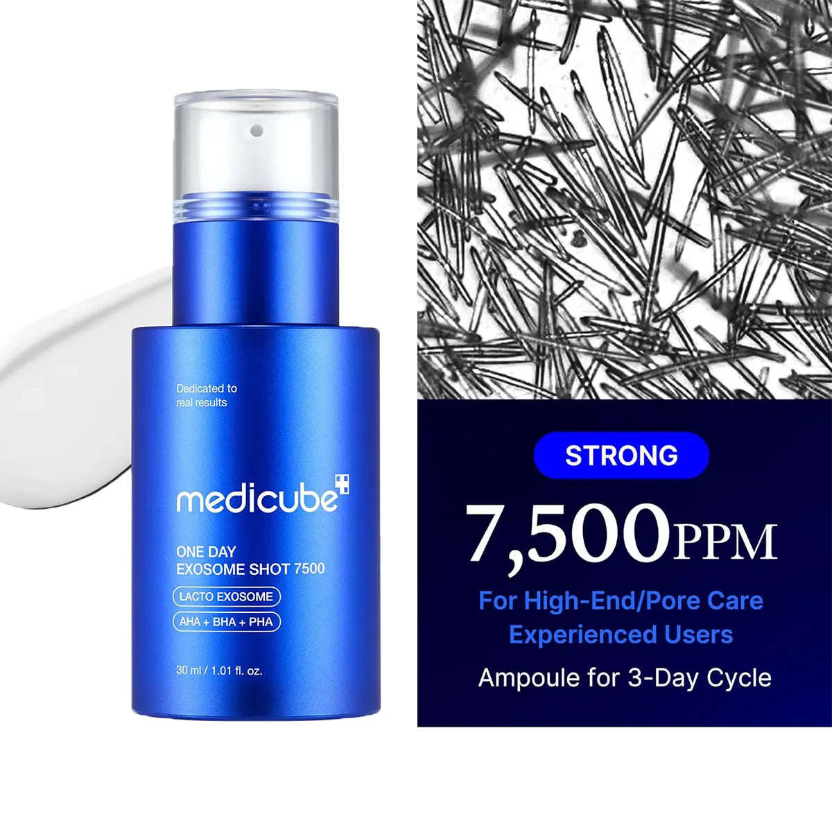 Medicube One Day Exosome Shot,Quick Absorption & Non-Greasy,Advanced Booster,Pore-Friendly,Enhanced Care,K-Beauty,Korean Makeup