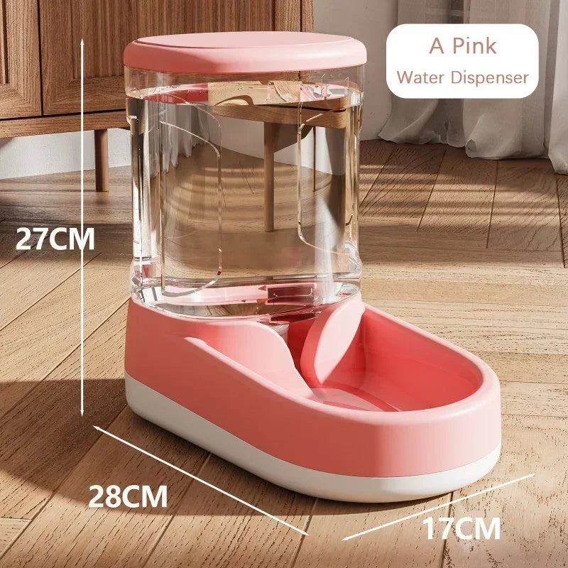 Portable Automatic Pet Feeder & Water Dispenser, Safe Plastic, Large Capacity for Cat/Dog Food, Best - Selling Pet Supply